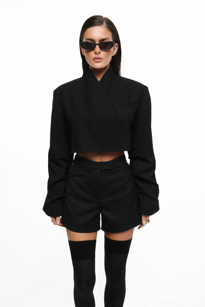 Жакет Cropped set / black muse